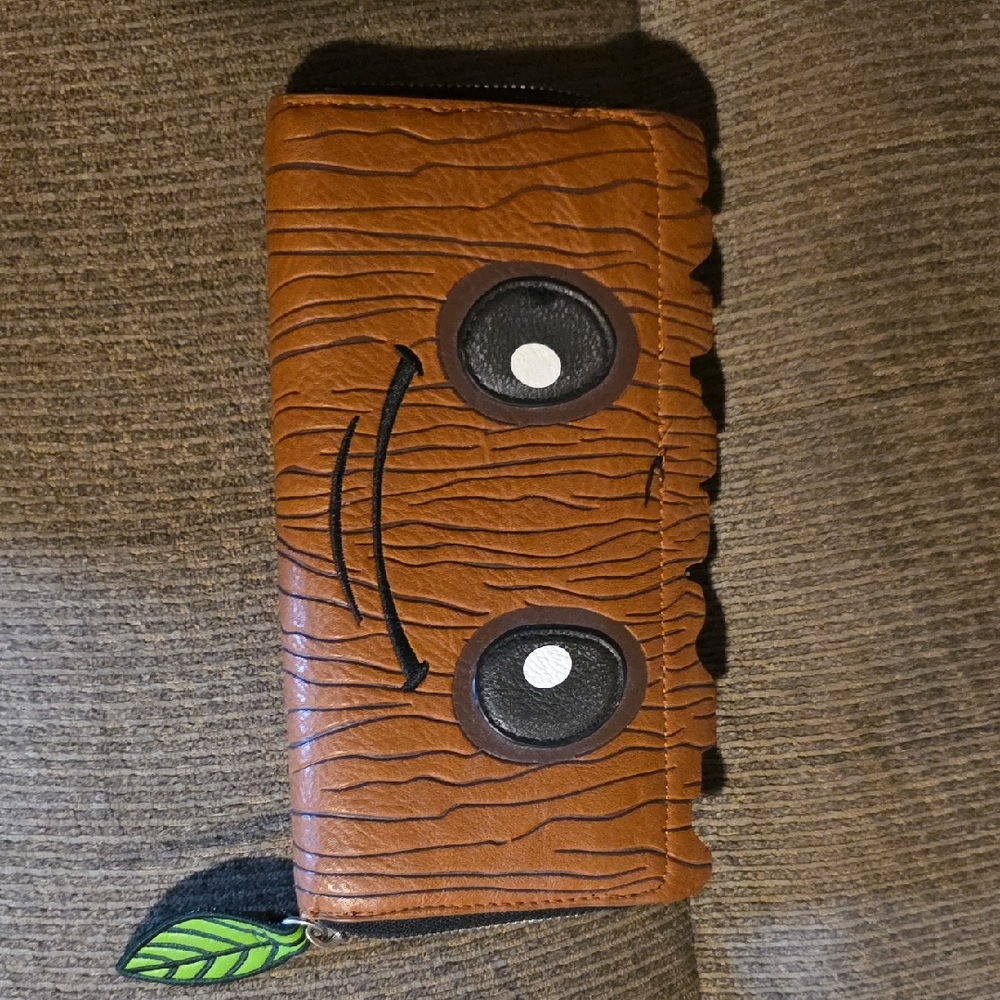 Loungefly Brown Wallet with Leaf Detail